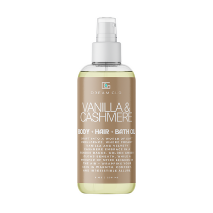 Vanilla & Cashmere Body + Hair + Bath Oil