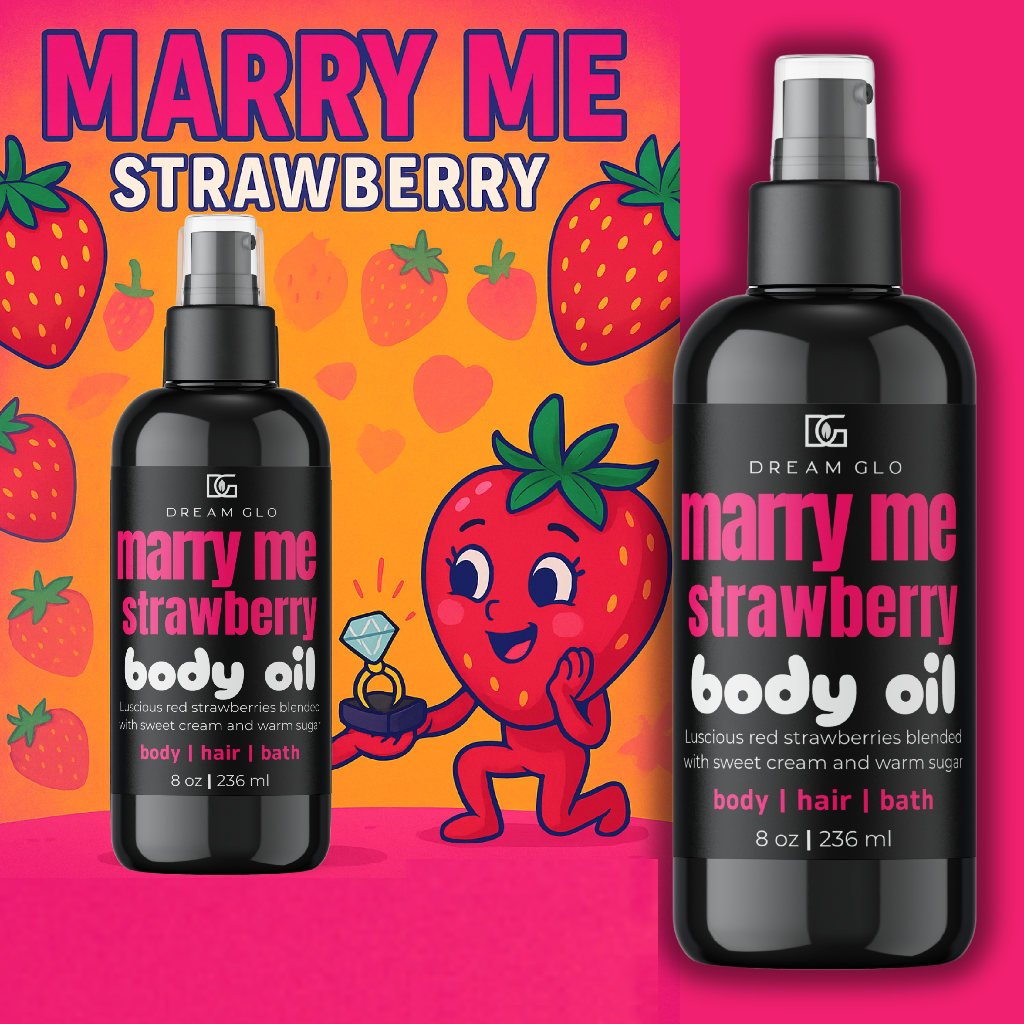 Marry Me Strawberry Body + Hair + Bath Oil